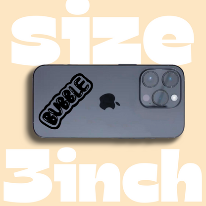 CUSTOMIZE YOUR STICKER (BUBBLE FONT)