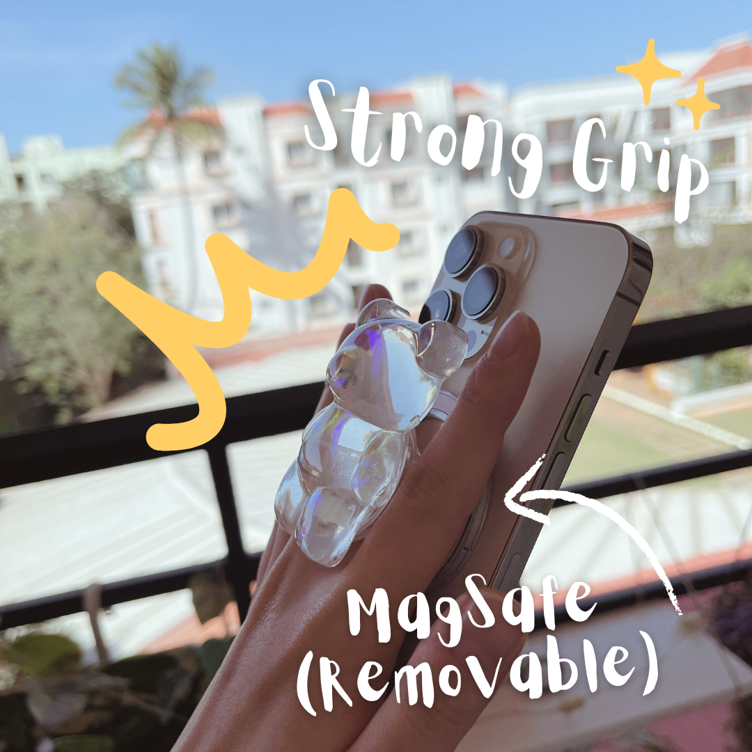 Holographic Bear Popsocket