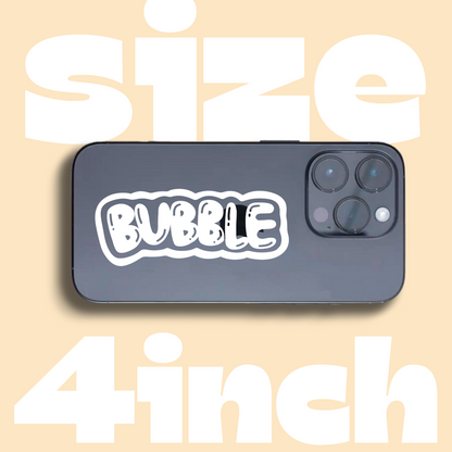 CUSTOMIZE YOUR STICKER (BUBBLE FONT)