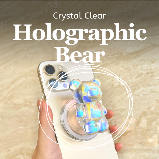 Holographic Bear Popsocket